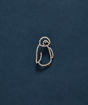 【ADIEU TRISTESSE】【クリスマスマルシェ】ペンギンシルエットブローチ 詳細画像 オフホワイト 1