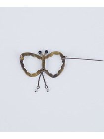 【ADIEU TRISTESSE】【クリスマスマルシェ】ちょうちょブローチ 詳細画像 ゴールド 4