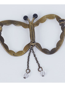 【ADIEU TRISTESSE】【クリスマスマルシェ】ちょうちょブローチ 詳細画像 ゴールド 5