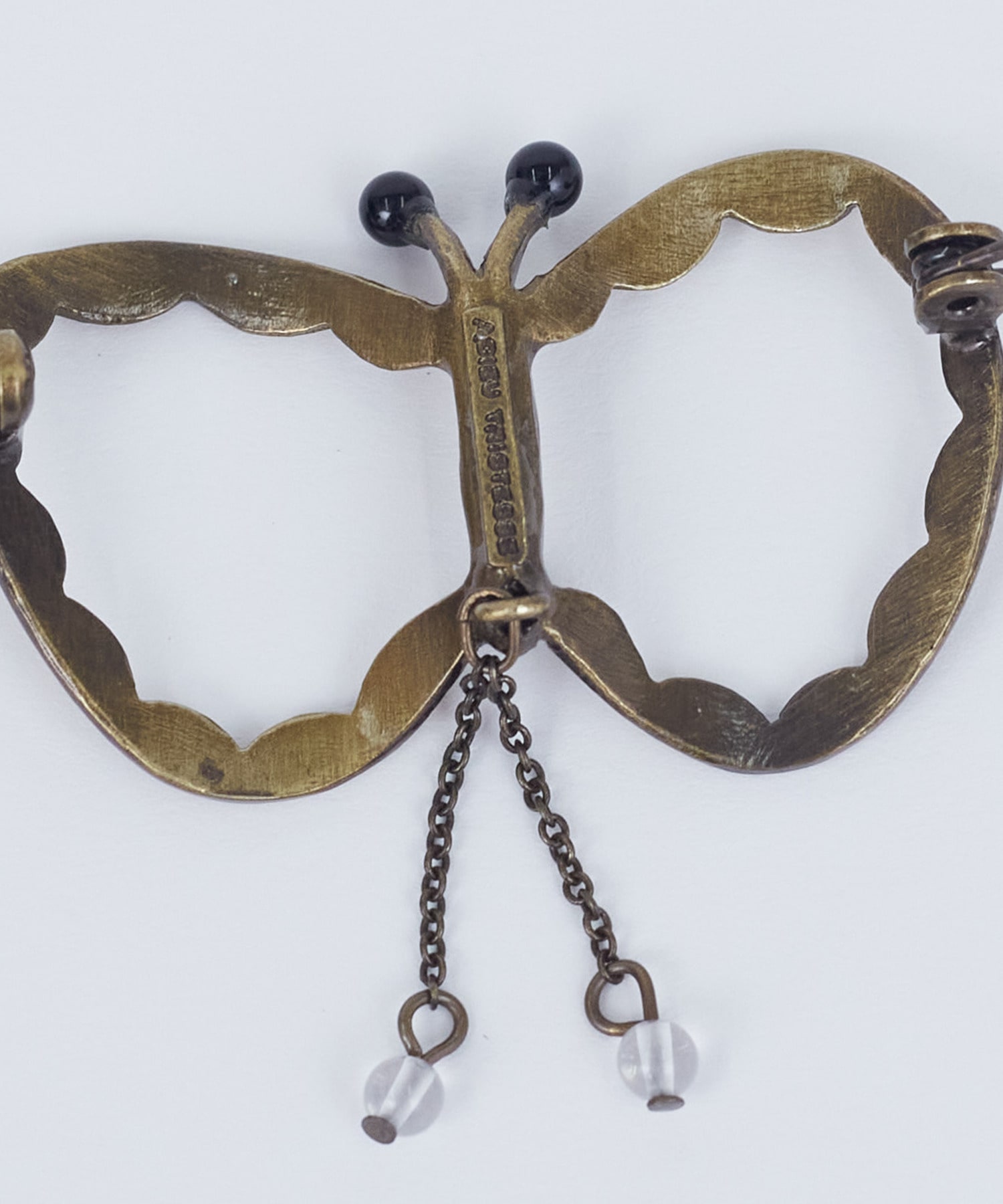 【ADIEU TRISTESSE】【クリスマスマルシェ】ちょうちょブローチ 詳細画像 ゴールド 5