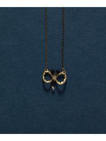 【ADIEU TRISTESSE】【クリスマスマルシェ】ちょうちょネックレス 詳細画像 ゴールド 1