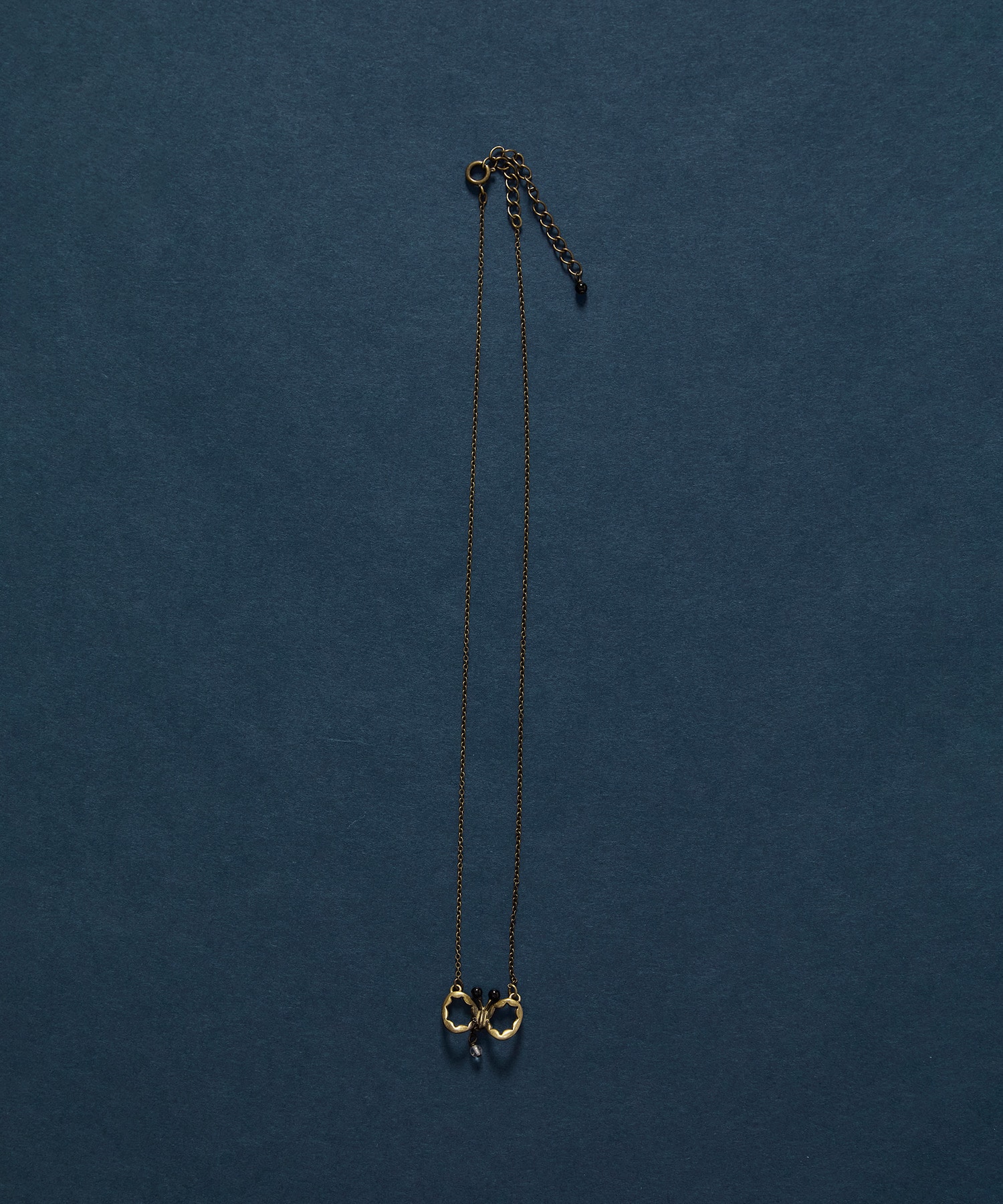 【ADIEU TRISTESSE】【クリスマスマルシェ】ちょうちょネックレス 詳細画像 ゴールド 1