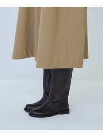 【LOISIR】ウール混ギャバスリーブレスワンピース 詳細画像 ブラック 20