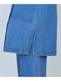 【LOISIR】デニムガウンコート 詳細画像 ライトブルー 11