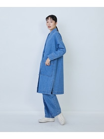 【LOISIR】デニムガウンコート 詳細画像 ライトブルー 2