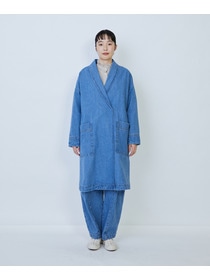 【LOISIR】デニムガウンコート 詳細画像 ライトブルー 4