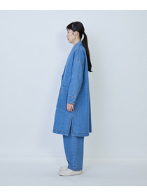 【LOISIR】デニムガウンコート 詳細画像 ライトブルー 5
