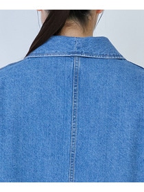 【LOISIR】デニムガウンコート 詳細画像 ライトブルー 8