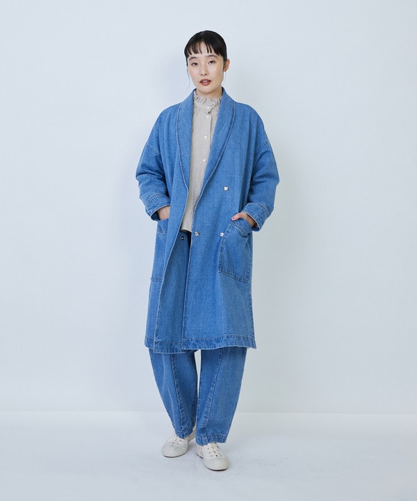 デニムガウンコート 詳細画像 ライトブルー 2