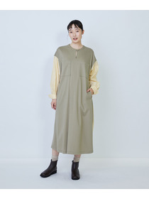 【LOISIR】コットンポンチコンビネーションワンピース 詳細画像 グリーン系その他 10