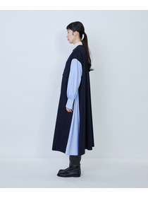 【LOISIR】コットンポンチコンビネーションワンピース 詳細画像 グリーン系その他 5