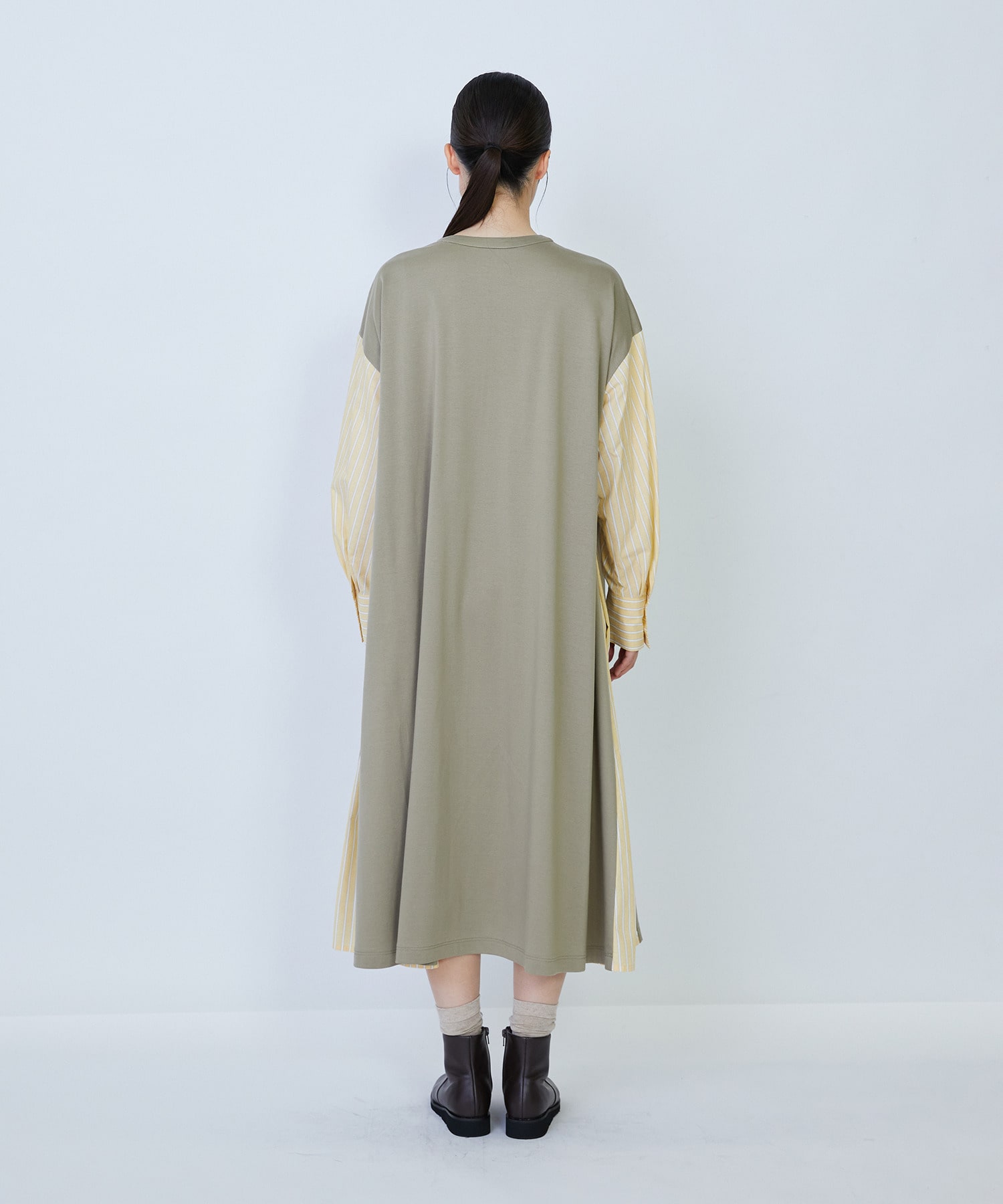 【LOISIR】コットンポンチコンビネーションワンピース 詳細画像 グリーン系その他 15