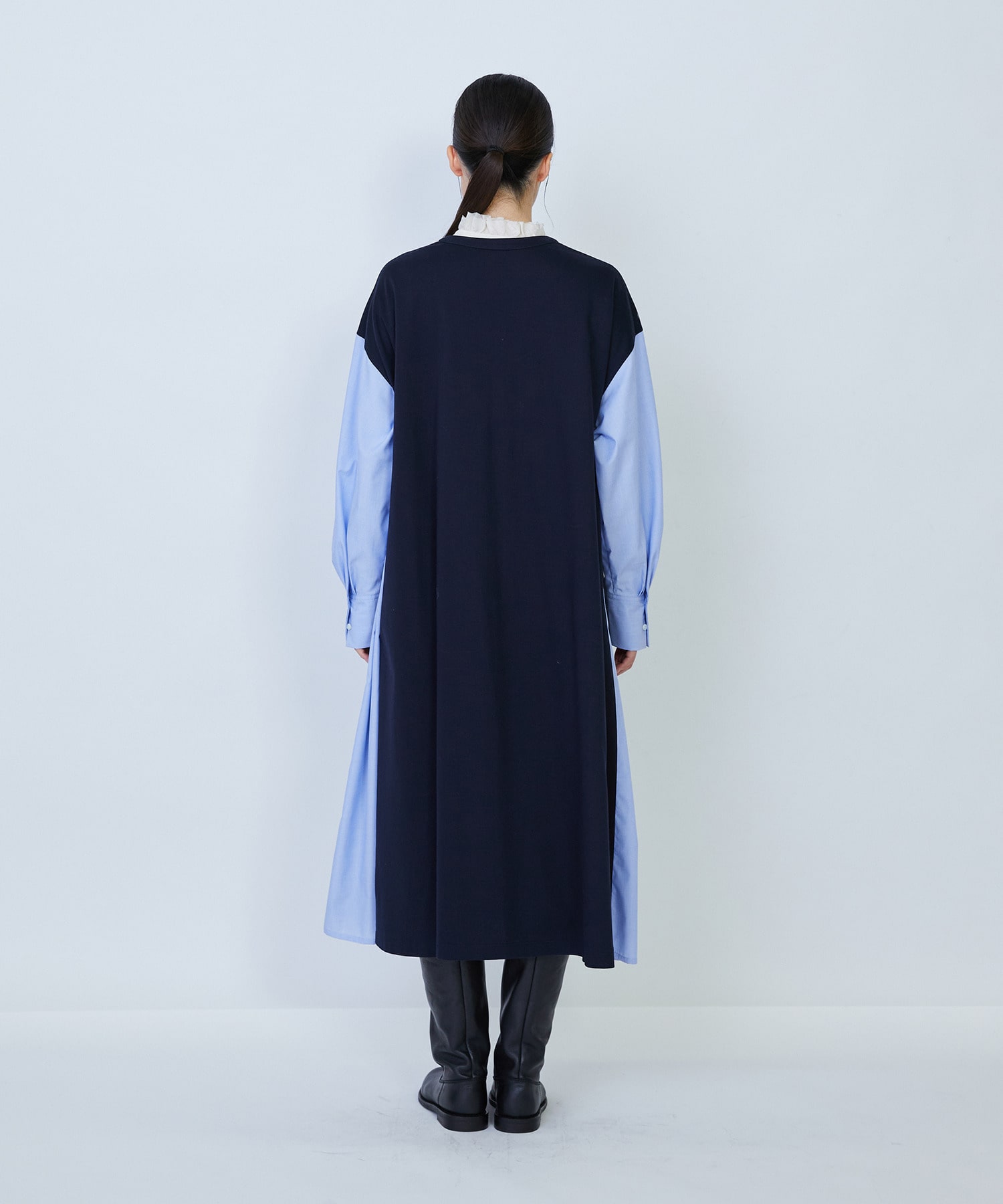 【LOISIR】コットンポンチコンビネーションワンピース 詳細画像 グリーン系その他 6