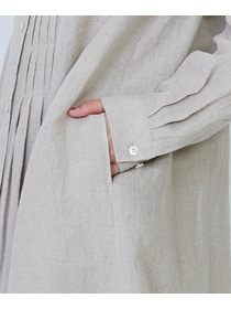 【LOISIR】グランジリネンシャツワンピース 詳細画像 キナリ 10