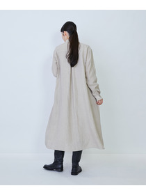 【LOISIR】グランジリネンシャツワンピース 詳細画像 キナリ 3