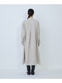 【LOISIR】グランジリネンシャツワンピース 詳細画像 キナリ 6