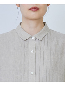 【LOISIR】グランジリネンシャツワンピース 詳細画像 キナリ 7