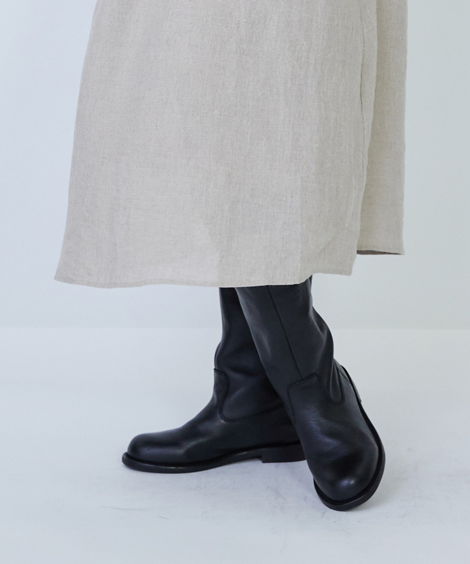 【LOISIR】グランジリネンシャツワンピース 詳細画像 キナリ 11