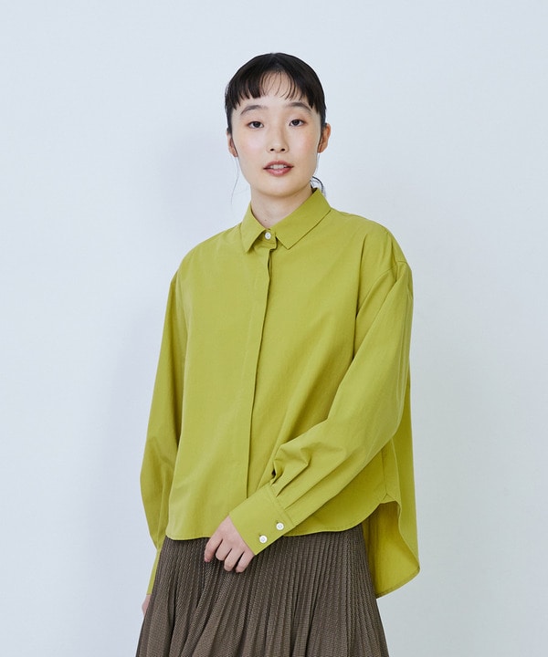 【LOISIR】コットンブロードオーバーシャツ