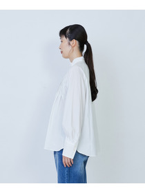 【LOISIR】コットンブロードタックディテールブラウス 詳細画像 ホワイト 6