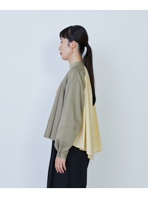 【LOISIR】コットンポンチコンビネーションブラウス 詳細画像 グリーン系その他 12