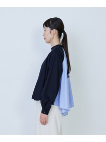 【LOISIR】コットンポンチコンビネーションブラウス 詳細画像 グリーン系その他 5