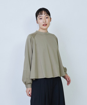 【LOISIR】コットンポンチコンビネーションブラウス 詳細画像 グリーン系その他 1