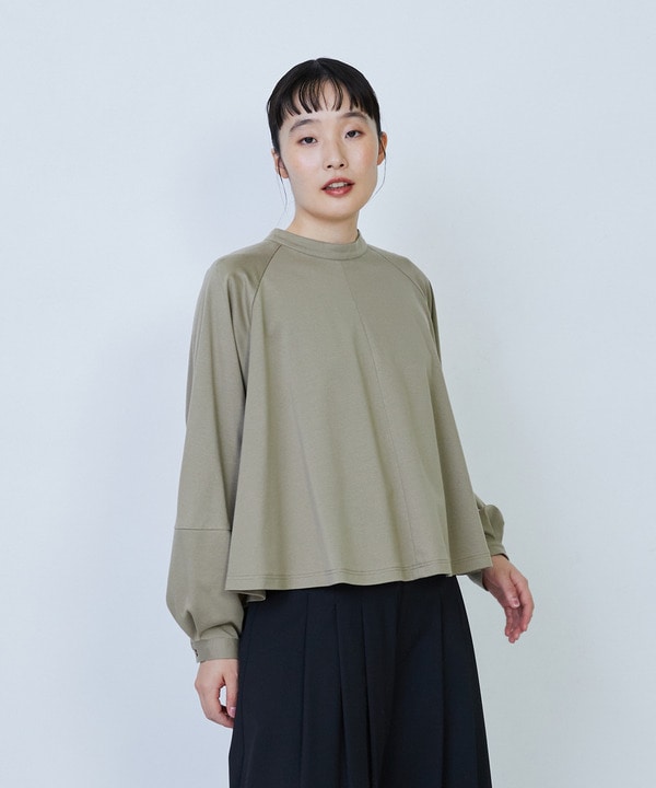 コットンポンチコンビネーションブラウス 詳細画像 グリーン系その他 1