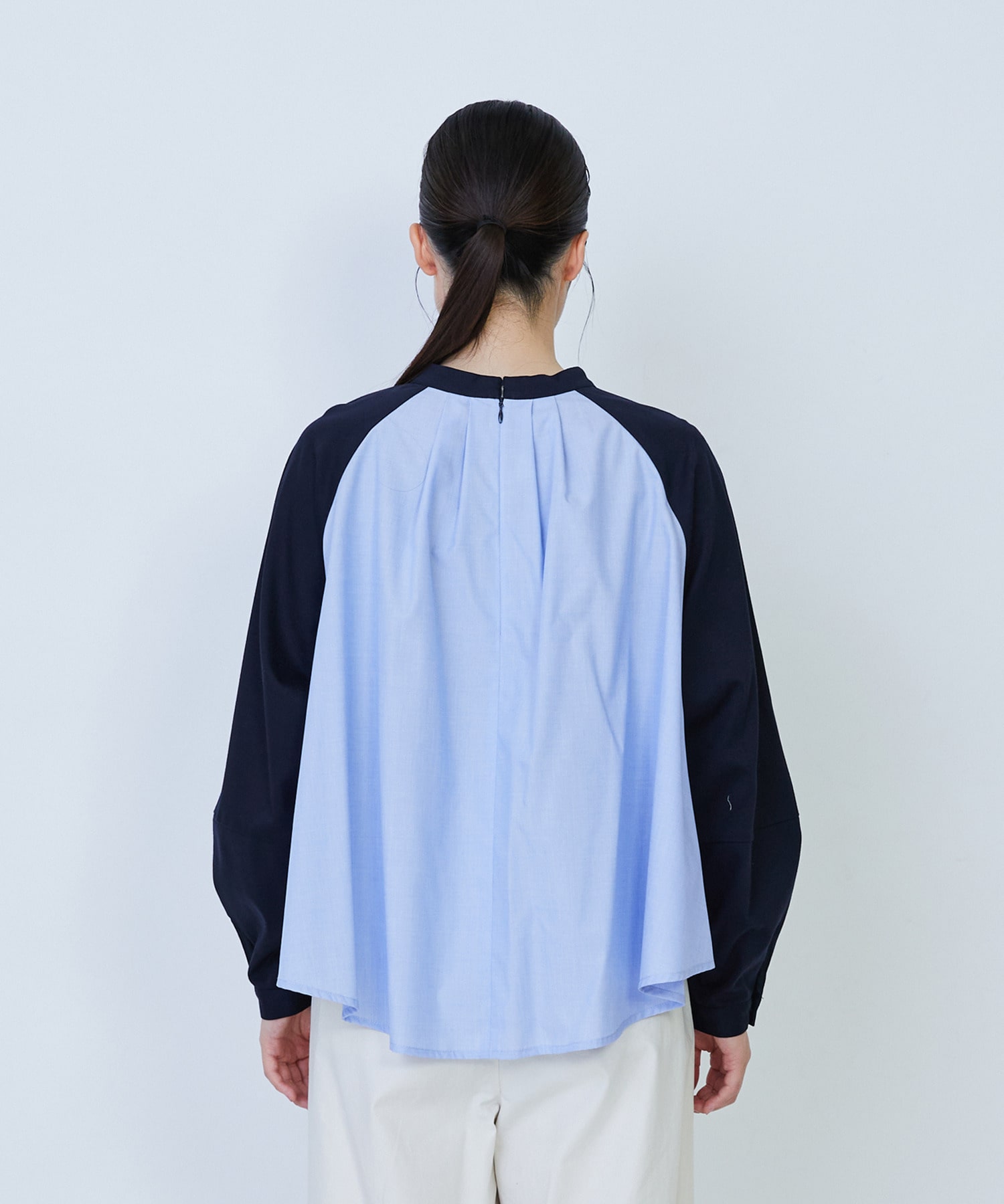 【LOISIR】コットンポンチコンビネーションブラウス 詳細画像 グリーン系その他 6