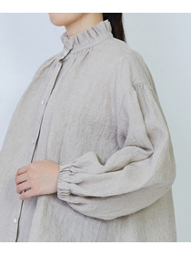 【LOISIR】グランジリネンフリルカラーブラウス 詳細画像 キナリ 11
