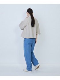 【LOISIR】グランジリネンフリルカラーブラウス 詳細画像 キナリ 5