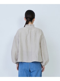 【LOISIR】グランジリネンフリルカラーブラウス 詳細画像 キナリ 8