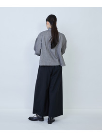 【LOISIR】リネンコットンヤクローンフリルカラーブラウス 詳細画像 グレー 3