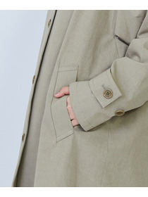 【LOISIR】グランジコットンポプリンステンカラーコート 詳細画像 ベージュ 27