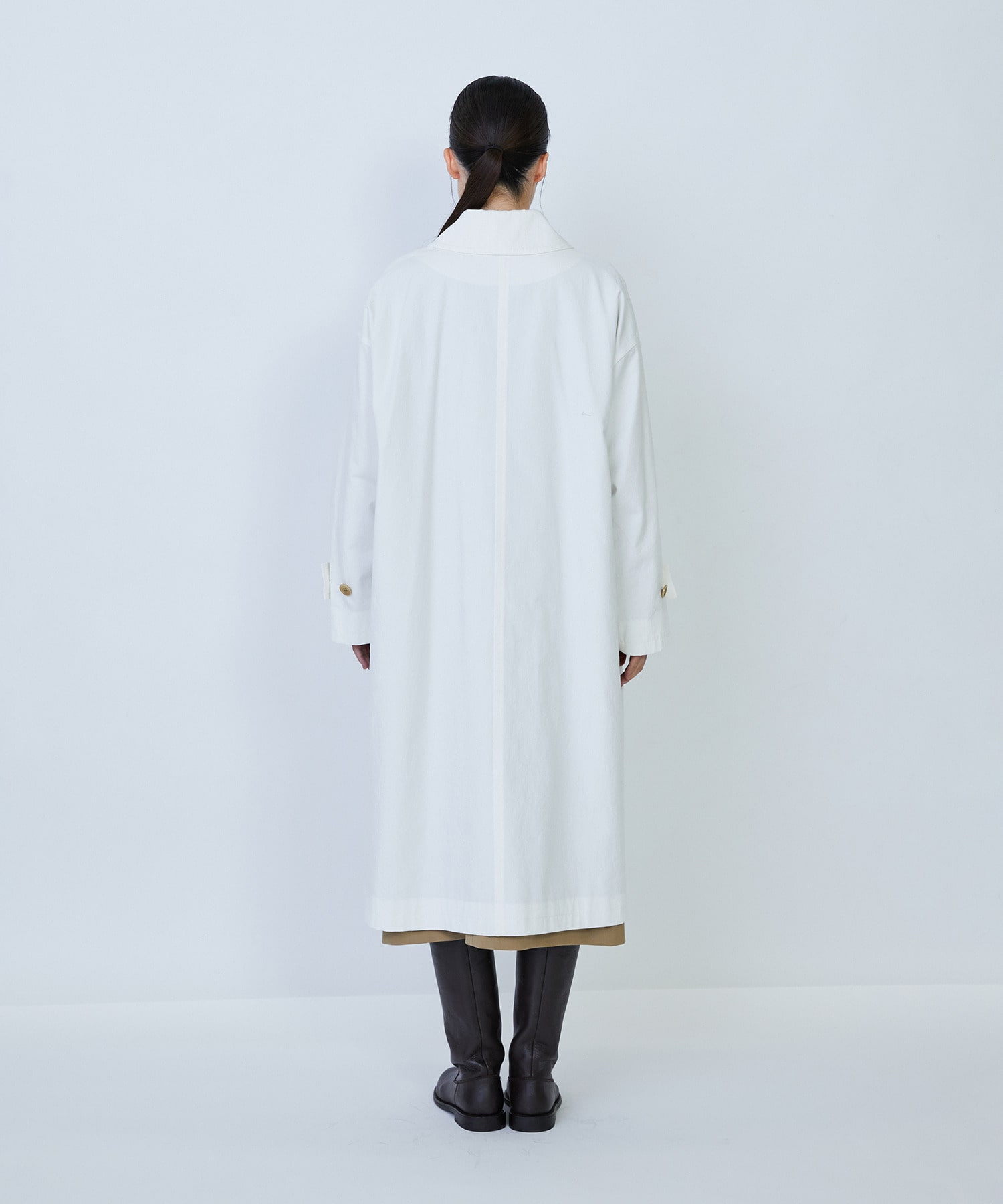 【LOISIR】グランジコットンポプリンステンカラーコート 詳細画像 ベージュ 10
