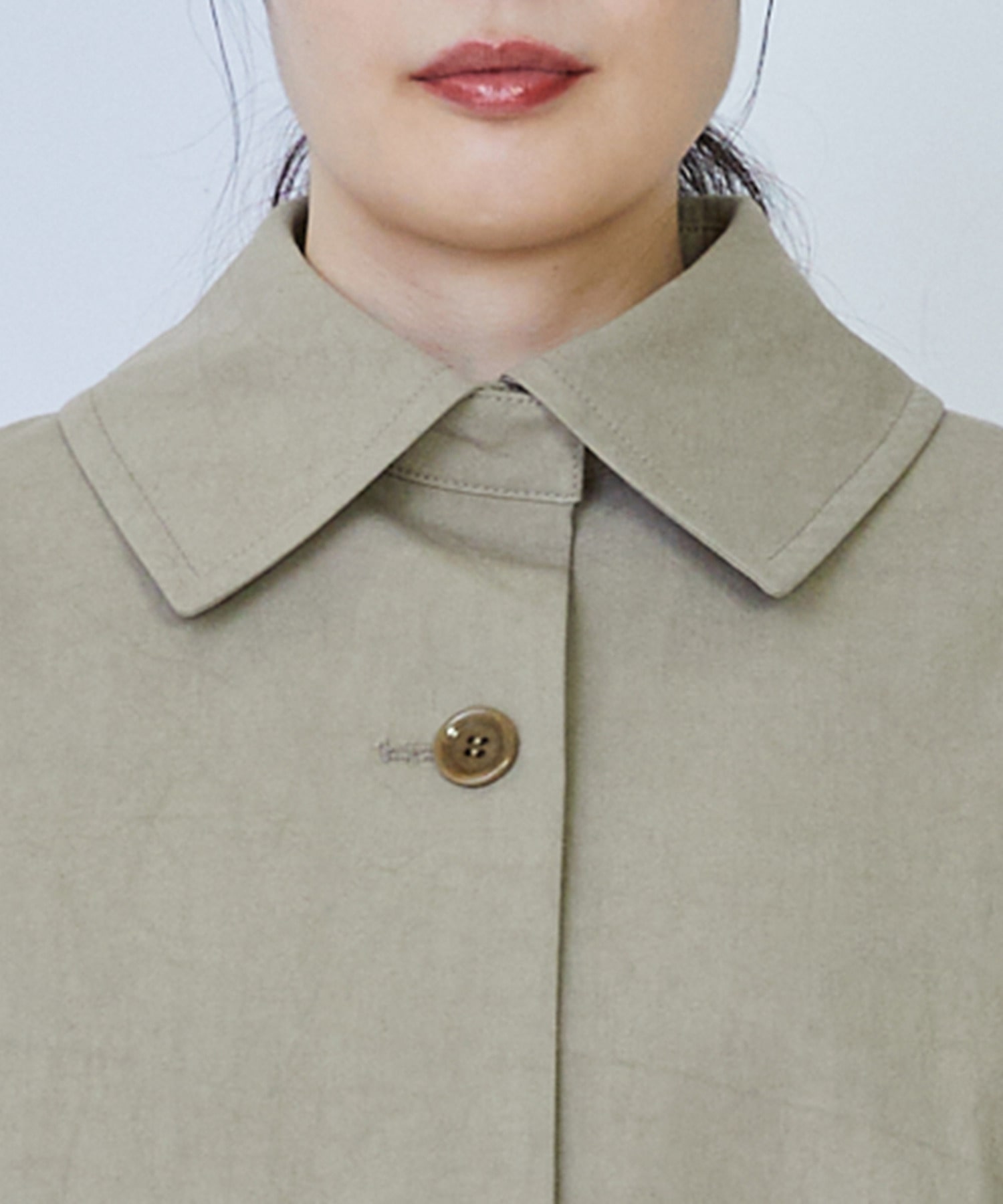 【LOISIR】グランジコットンポプリンステンカラーコート 詳細画像 ベージュ 23