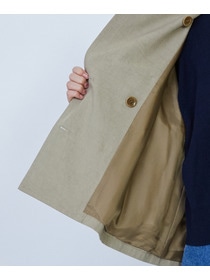 【LOISIR】グランジコットンポプリンショートトレンチ 詳細画像 ホワイト 8