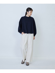 【LOISIR】コットンタイプライターワイドパンツ 詳細画像 キナリ 1