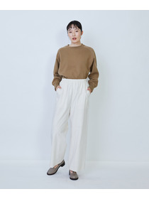 【LOISIR】コットンタイプライターワイドパンツ 詳細画像 キナリ 2