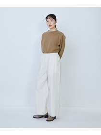 【LOISIR】コットンタイプライターワイドパンツ 詳細画像 キナリ 3