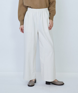 【LOISIR】コットンタイプライターワイドパンツ 詳細画像 キナリ 1