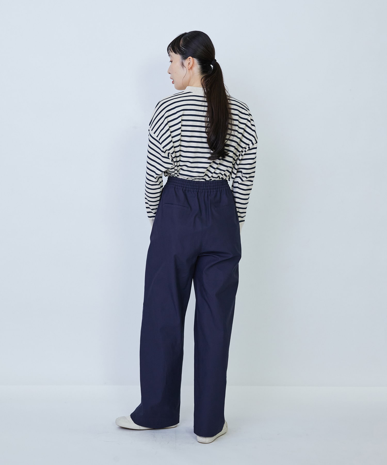 【LOISIR】コットンタイプライターワイドパンツ 詳細画像 キナリ 12