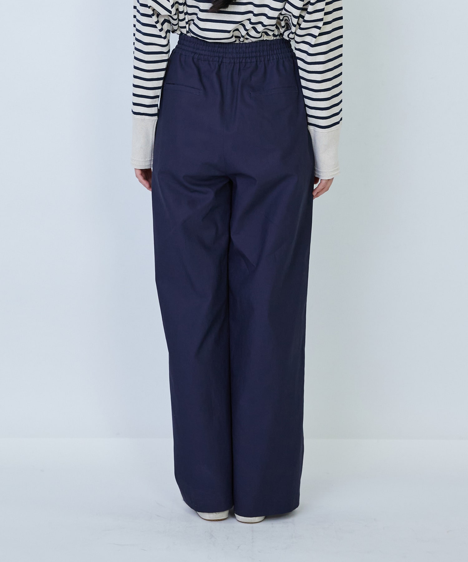 【LOISIR】コットンタイプライターワイドパンツ 詳細画像 キナリ 15