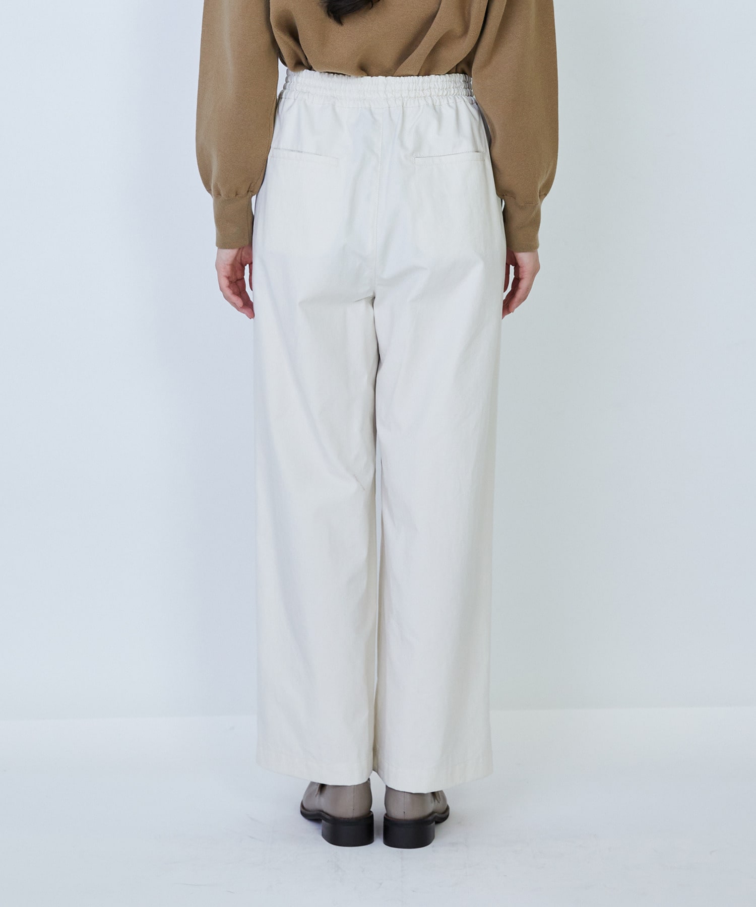 【LOISIR】コットンタイプライターワイドパンツ 詳細画像 キナリ 8