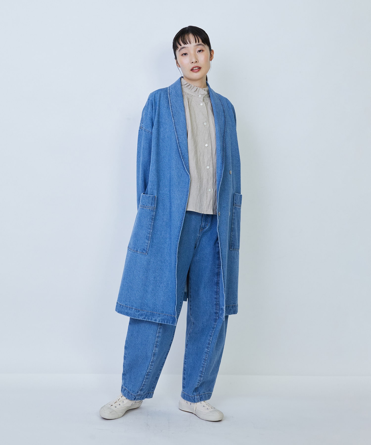 【LOISIR】デニムバルーンパンツ 詳細画像 ライトブルー 1
