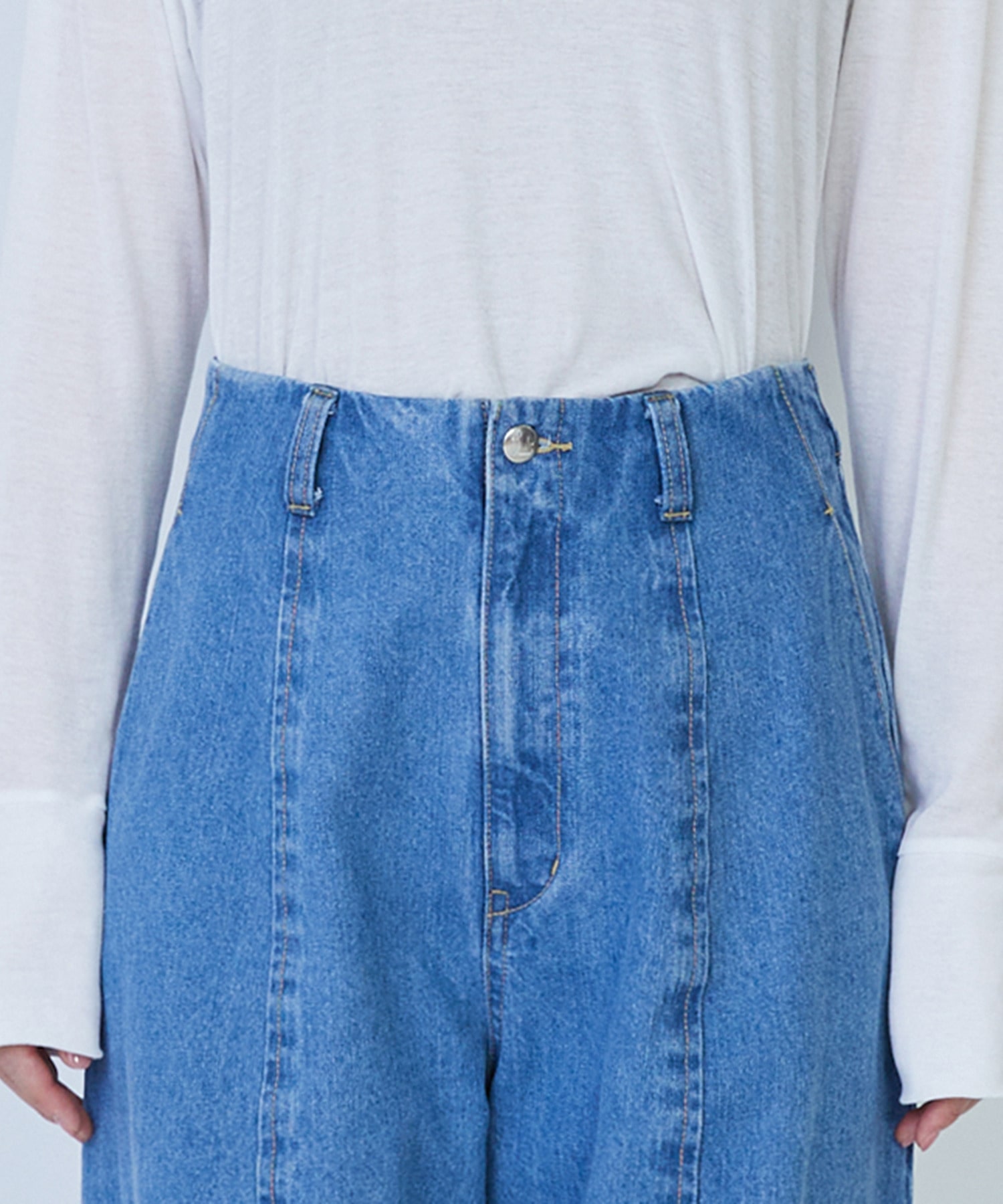 【LOISIR】デニムバルーンパンツ 詳細画像 ライトブルー 10