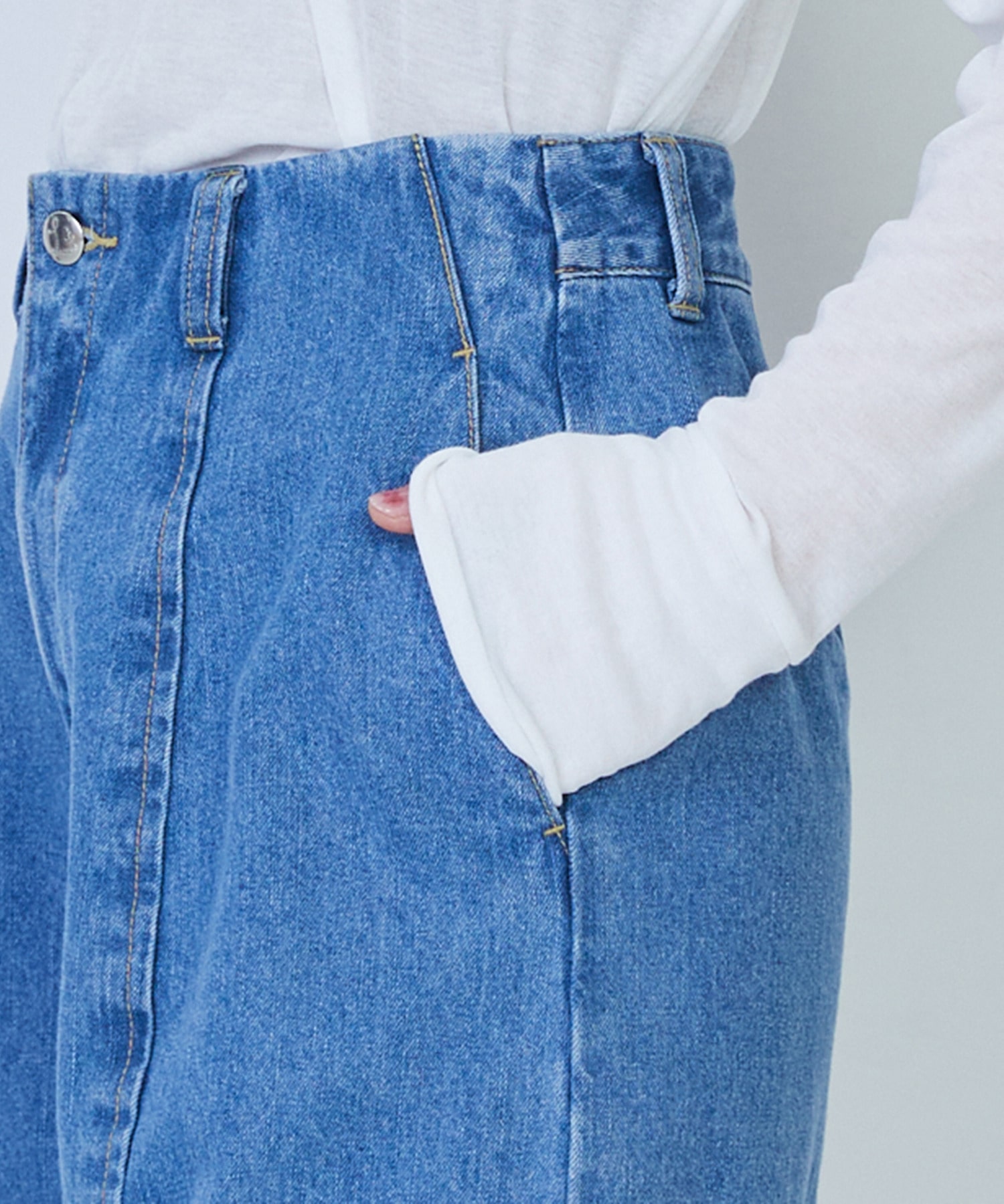 【LOISIR】デニムバルーンパンツ 詳細画像 ライトブルー 12