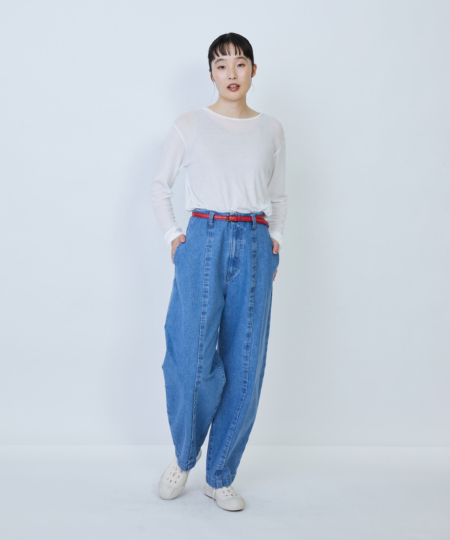 【LOISIR】デニムバルーンパンツ 詳細画像 ライトブルー 4