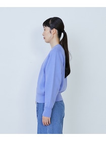 【LOISIR】コットン接結編みニットブルゾン 詳細画像 ブラック 13