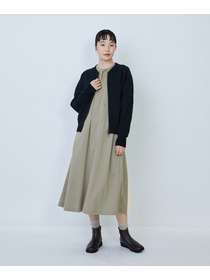 【LOISIR】コットン接結編みニットブルゾン 詳細画像 ブラック 15